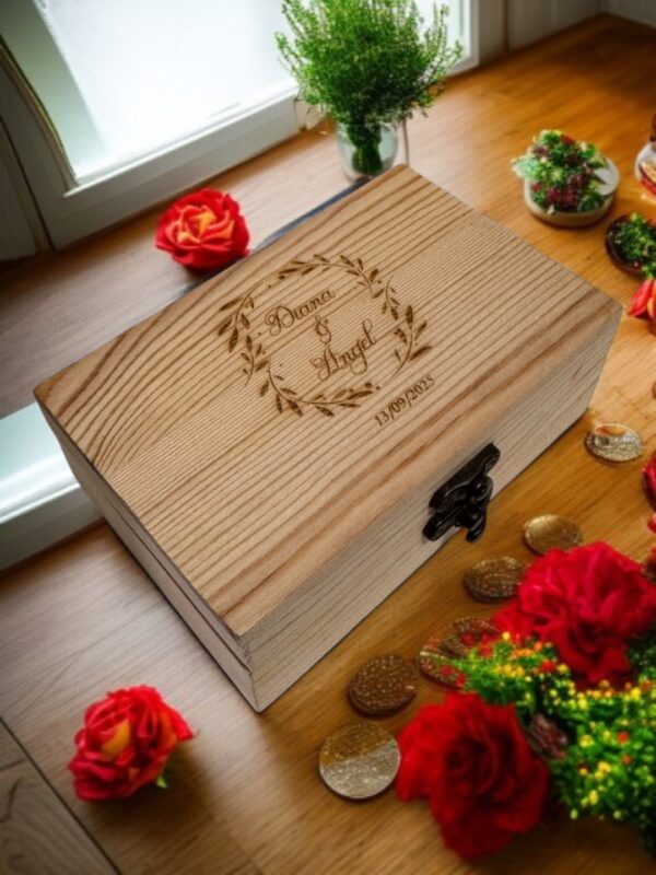 CAJA DE ARRAS MADERA PERSONALIZADO BODAS PERSONALIZADAS QUE TIERNO LAS PALMAS CANARIAS