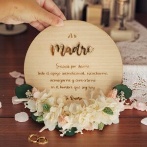 PLACA PARA ESA PERSONA ESPECIAL - BODAS PERSONALIZADAS LAS PALMAS QUE TIERNO CANARIAS GRABADO Y CORTE LASER MAMA PAPA TE QUIERO REGALO