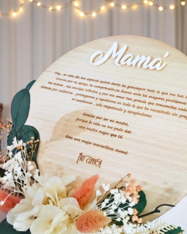 PLACA PARA ESA PERSONA ESPECIAL - BODAS PERSONALIZADAS LAS PALMAS QUE TIERNO CANARIAS GRABADO Y CORTE LASER MAMA PAPA TE QUIERO REGALO