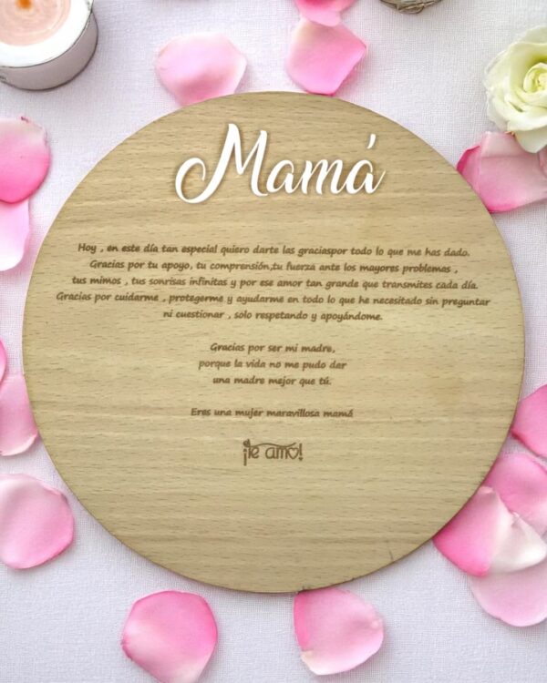 PLACA PARA ESA PERSONA ESPECIAL - BODAS PERSONALIZADAS LAS PALMAS QUE TIERNO CANARIAS GRABADO Y CORTE LASER MAMA PAPA TE QUIERO REGALO