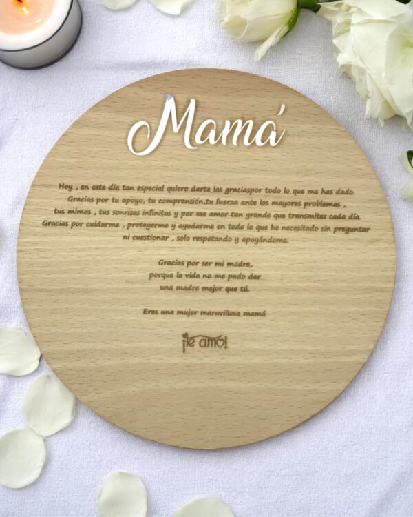 PLACA PARA ESA PERSONA ESPECIAL - BODAS PERSONALIZADAS LAS PALMAS QUE TIERNO CANARIAS GRABADO Y CORTE LASER MAMA PAPA TE QUIERO REGALO