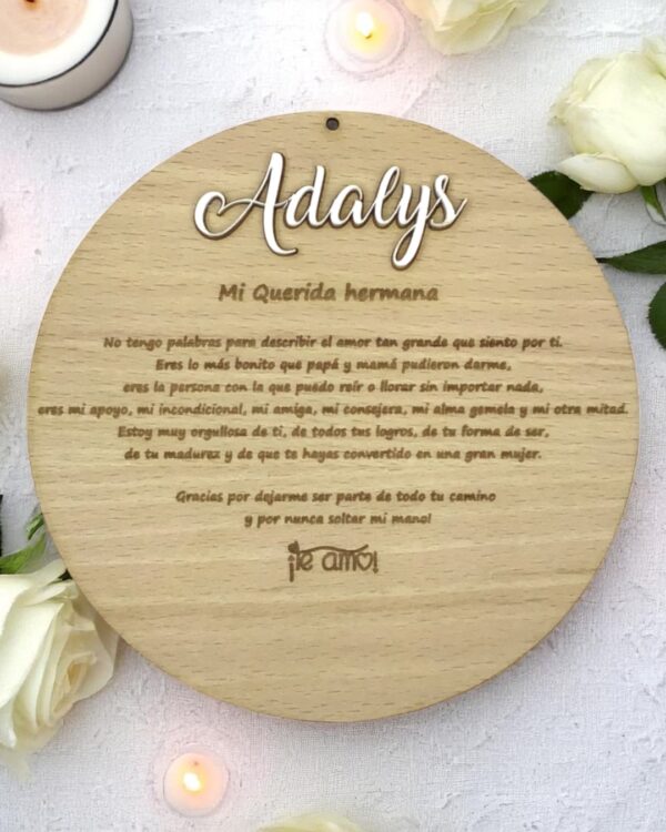 PLACA PARA ESA PERSONA ESPECIAL - BODAS PERSONALIZADAS LAS PALMAS QUE TIERNO CANARIAS GRABADO Y CORTE LASER MAMA PAPA TE QUIERO REGALO